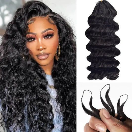 Body Wave Crochet Human Hair 12A Feather Pre-Separated Knotless Crochet Virgin Afro Hair Extensions Human Hair For Women