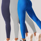 3 Pack Women's Yoga Leggings With High Waistband, Moisture-Wicking, And Stretchy, Perfect For Outdoor Activities And Fitness