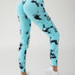 3 Pack New Style Hollow-Out Tie-Dye High-Waisted Tummy-Control Yoga Pants