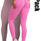 2 Pack High Waisted Leggings For Women-Soft Athletic Tummy Control Pants For Running Yoga Workout