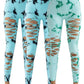 3 Pack New Style Hollow-Out Tie-Dye High-Waisted Tummy-Control Yoga Pants
