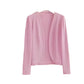 Shawl Cardigan Short Cardigan Pure Color All-matching Women