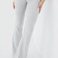 Casual Solid Color Slim Fit Two-piece Pants Set, Short Sleeved Round Neck T-shirt And Tight Flared Pants Sports Pants Clothing, Women's Clothing
