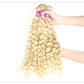 613 Blonde Deep Wave Vietnamese Curly Human Hair Bundles 28 30 32 Inch 1 2 3 Bundle Deals 100% Virgin Remy Hair Weave Extensions