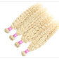 613 Blonde Deep Wave Vietnamese Curly Human Hair Bundles 28 30 32 Inch 1 2 3 Bundle Deals 100% Virgin Remy Hair Weave Extensions