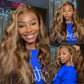 P4/27 Highlight Body Wave Bundles Brazilian Hair Weave Bundles Ombre Honey Brown Colored Human Hair Bundles Remy Hair Extensions