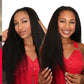 Kinky Straight Feather Crochet 100% Human Hair Extension Pre Separated Knotless Crochet Hair Bundles For Reusable Boho Braids