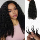 Burmese Curly Body Wave Feather Crochet For Pre-Separated Invisible Knotless Crochet Hair Kinky Straight Human Hair Extensions