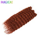 Magicae 3Pcs 300Grams 24Inches Ariel Deep Water Twist Crochet Braids Curly Hair Piano Blond P12/16/613 Brown6# Grey 58# Bundles
