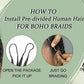 Pre-divided Bulk Hair for Braiding Deep Wave Crochet Human Hair Knotless Miracle Knots Hair Extensions Boho Braids Invisible