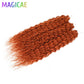 Magicae 3Pcs 300Grams 24Inches Ariel Deep Water Twist Crochet Braids Curly Hair Piano Blond P12/16/613 Brown6# Grey 58# Bundles
