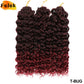 Ombre Brown GoGo Curl Braiding Hair Extensions Burgundy Synthetic Water Wave Crochet Braids For Women 18 22 Inch Red Afro Curls
