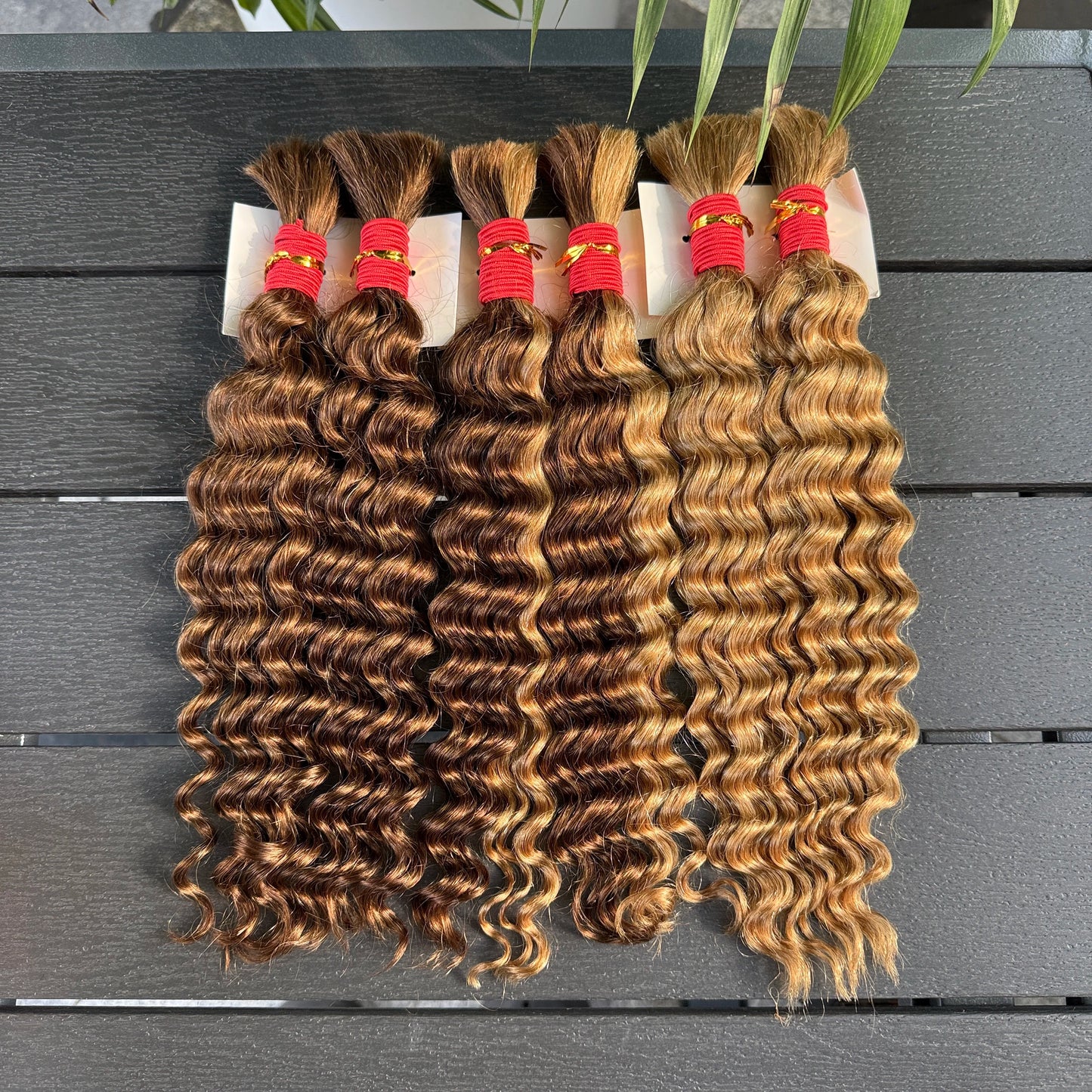 NABI Highlight Honey Blonde Deep Wave Hair Bundles No Weft for Boho Braids  Human Hair Extension Bundles for Boho Braiding