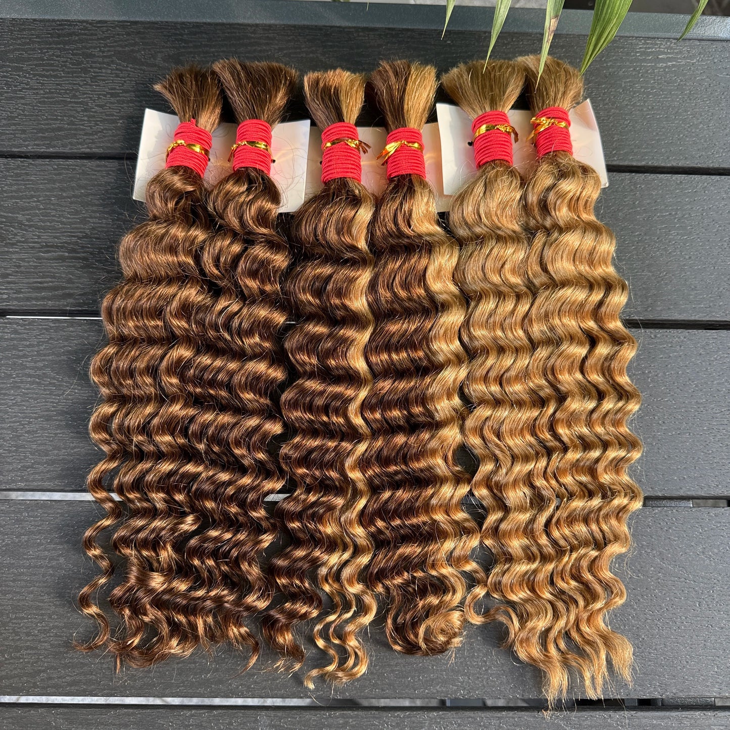NABI Highlight Honey Blonde Deep Wave Hair Bundles No Weft for Boho Braids  Human Hair Extension Bundles for Boho Braiding