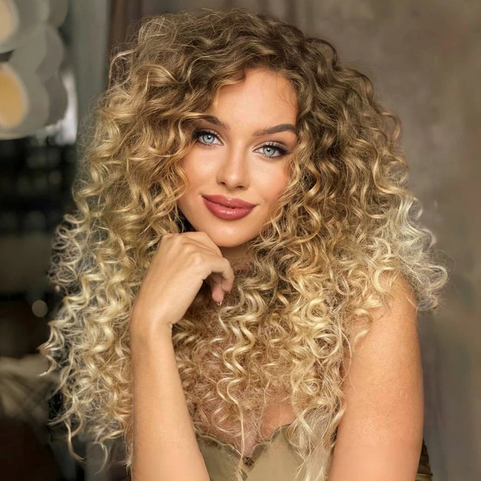 Ombre Brown GoGo Curl Braiding Hair Extensions Burgundy Synthetic Water Wave Crochet Braids For Women 18 22 Inch Red Afro Curls