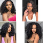 Burmese Curly Body Wave Feather Crochet For Pre-Separated Invisible Knotless Crochet Hair Kinky Straight Human Hair Extensions