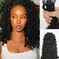 Burmese Curly Body Wave Feather Crochet For Pre-Separated Invisible Knotless Crochet Hair Kinky Straight Human Hair Extensions