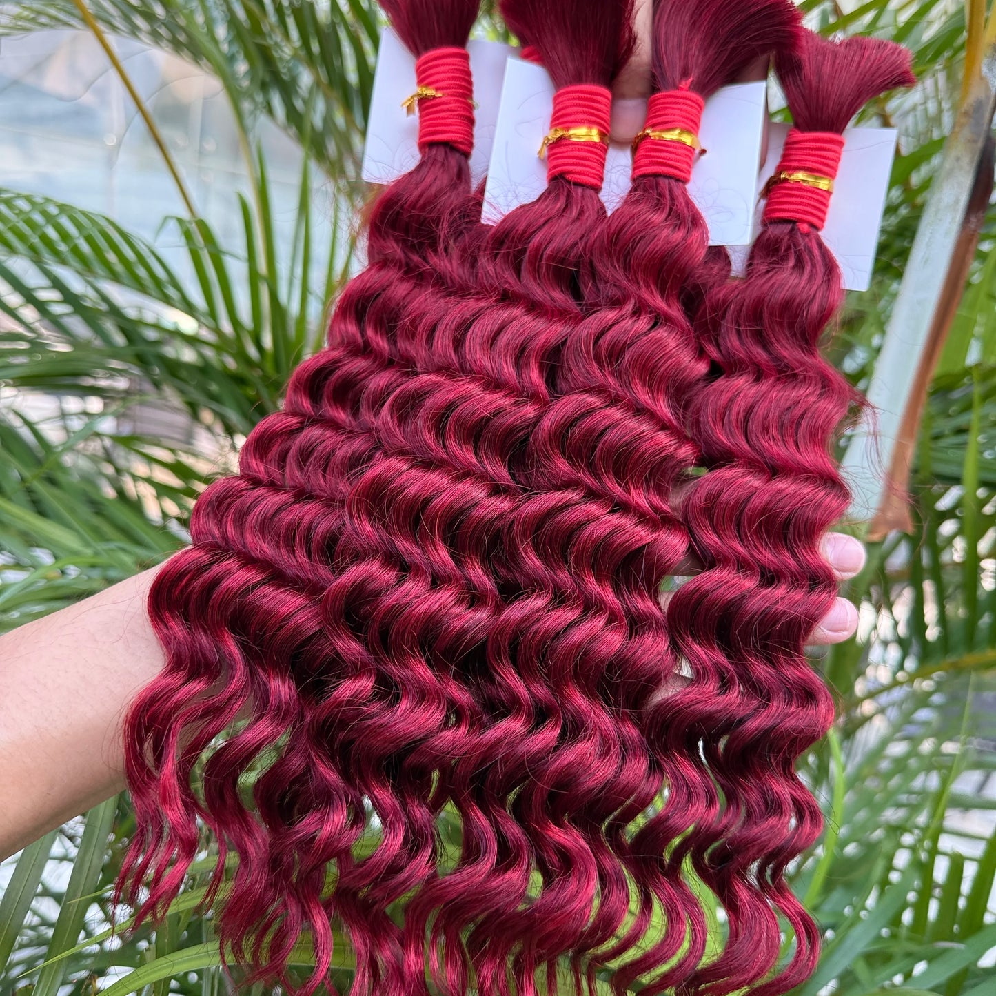 NABI Highlight Honey Blonde Deep Wave Hair Bundles No Weft for Boho Braids  Human Hair Extension Bundles for Boho Braiding