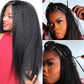 Kinky Straight Feather Crochet 100% Human Hair Extension Pre Separated Knotless Crochet Hair Bundles For Reusable Boho Braids