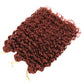 Ombre Brown GoGo Curl Braiding Hair Extensions Burgundy Synthetic Water Wave Crochet Braids For Women 18 22 Inch Red Afro Curls
