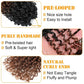 8"Yanky Twist Crochet Hair Pre-Looped Ombre Brown Synthetic Crochet Hair with Curly Ends Yank Twist Crochet Hair For Black Women