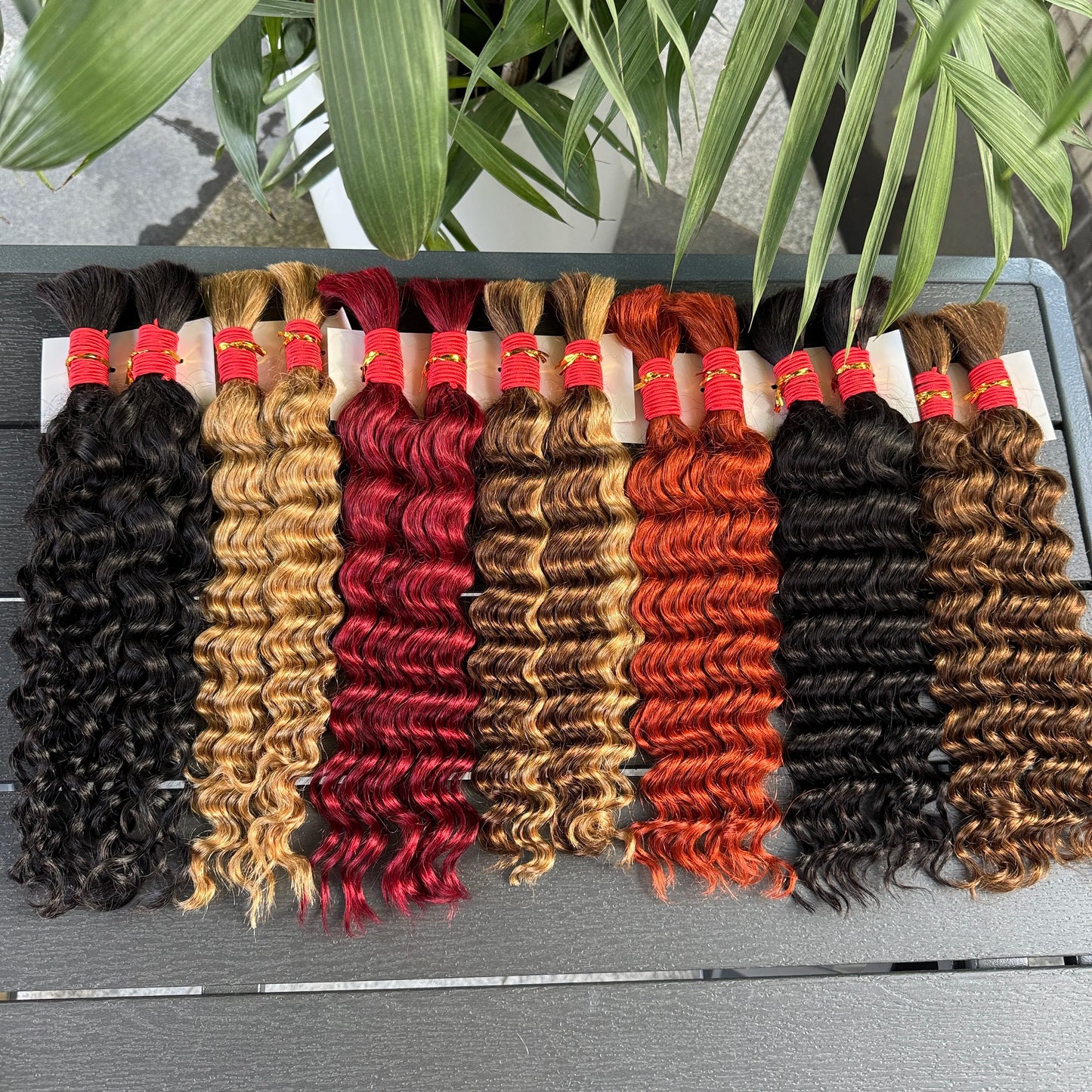 NABI Highlight Honey Blonde Deep Wave Hair Bundles No Weft for Boho Braids  Human Hair Extension Bundles for Boho Braiding