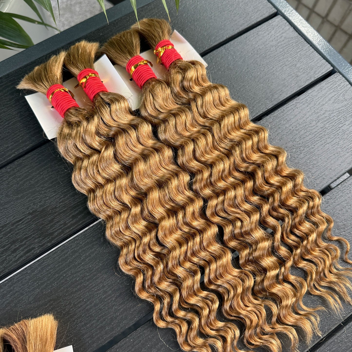 NABI Highlight Honey Blonde Deep Wave Hair Bundles No Weft for Boho Braids  Human Hair Extension Bundles for Boho Braiding