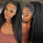 Kinky Straight Feather Crochet 100% Human Hair Extension Pre Separated Knotless Crochet Hair Bundles For Reusable Boho Braids