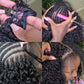 12A Small Spirals Curly Crochet Human Hair Extensions Deep Pixie Curls Crochet Hair Pre Separated Knotless Miracle Knot Braids