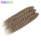 Magicae 3Pcs 300Grams 24Inches Ariel Deep Water Twist Crochet Braids Curly Hair Piano Blond P12/16/613 Brown6# Grey 58# Bundles