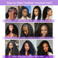 Pre-divided Bulk Hair for Braiding Deep Wave Crochet Human Hair Knotless Miracle Knots Hair Extensions Boho Braids Invisible
