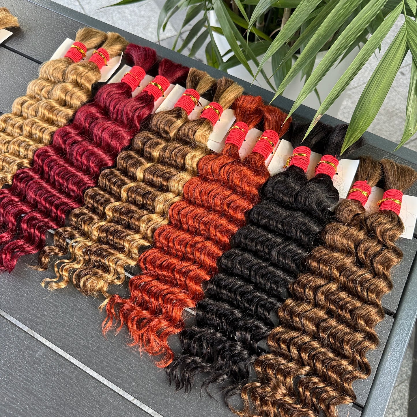 NABI Highlight Honey Blonde Deep Wave Hair Bundles No Weft for Boho Braids  Human Hair Extension Bundles for Boho Braiding