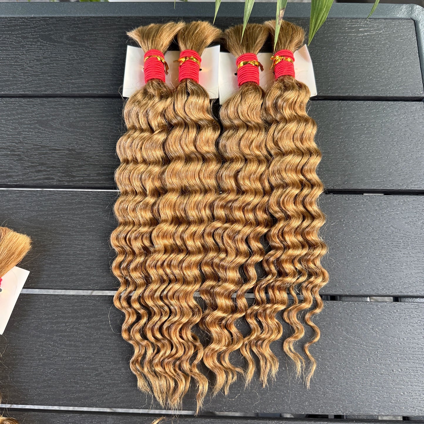 NABI Highlight Honey Blonde Deep Wave Hair Bundles No Weft for Boho Braids  Human Hair Extension Bundles for Boho Braiding