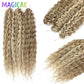 Magicae 3Pcs 300Grams 24Inches Ariel Deep Water Twist Crochet Braids Curly Hair Piano Blond P12/16/613 Brown6# Grey 58# Bundles