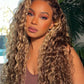 12A Honey Blonde Reusable Small Spirals Curly Crochet Hair For Braid #27 Afro Kinky Curly Feather Crochet Human Hair Extensions