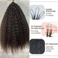 Kinky Straight Feather Crochet 100% Human Hair Extension Pre Separated Knotless Crochet Hair Bundles For Reusable Boho Braids