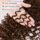 12A Dark Brown Feather Crochet Human Hair Extension For Braid Kinky Curly PreSeparated Knotless Small Spirals Curly Crochet Hair