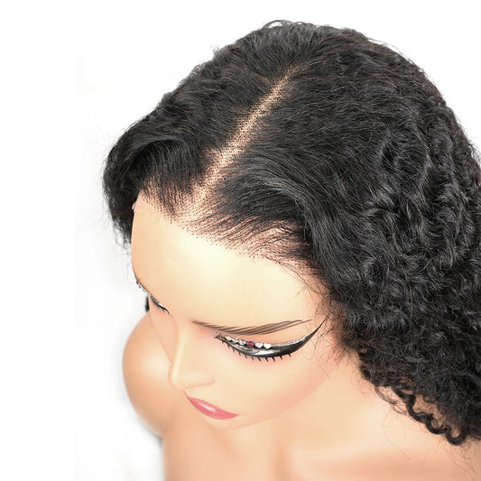 46 Inch Burmese Curly Human Hair Wig 7x6 13x6 HD Lace Frontal 200 Density Pre Plucked Glueless Natural Looking For Black Women