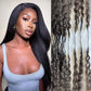 Burmese Curly Body Wave Feather Crochet For Pre-Separated Invisible Knotless Crochet Hair Kinky Straight Human Hair Extensions
