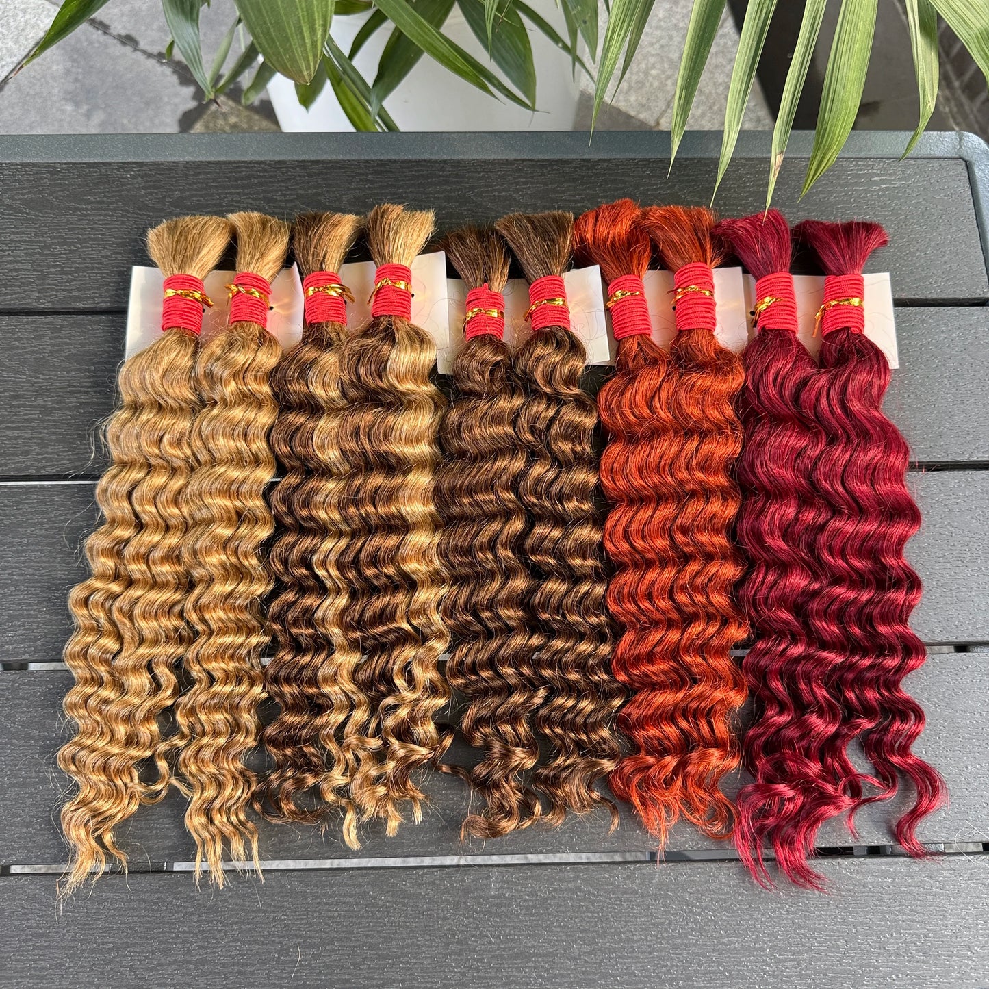NABI Highlight Honey Blonde Deep Wave Hair Bundles No Weft for Boho Braids  Human Hair Extension Bundles for Boho Braiding