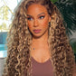 12A Honey Blonde Reusable Small Spirals Curly Crochet Hair For Braid #27 Afro Kinky Curly Feather Crochet Human Hair Extensions
