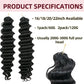 Pre-divided Bulk Hair for Braiding Deep Wave Crochet Human Hair Knotless Miracle Knots Hair Extensions Boho Braids Invisible