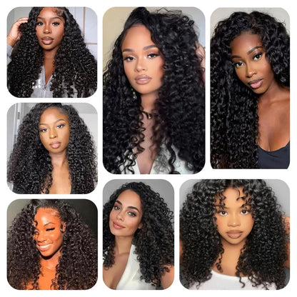 #27 Burmese Kinky Curly Feather Crochet Hair Extensions Honey Blonde Color Knotless Curly Human Hair Pre Separated For Women