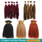 NABI Highlight Honey Blonde Deep Wave Hair Bundles No Weft for Boho Braids  Human Hair Extension Bundles for Boho Braiding
