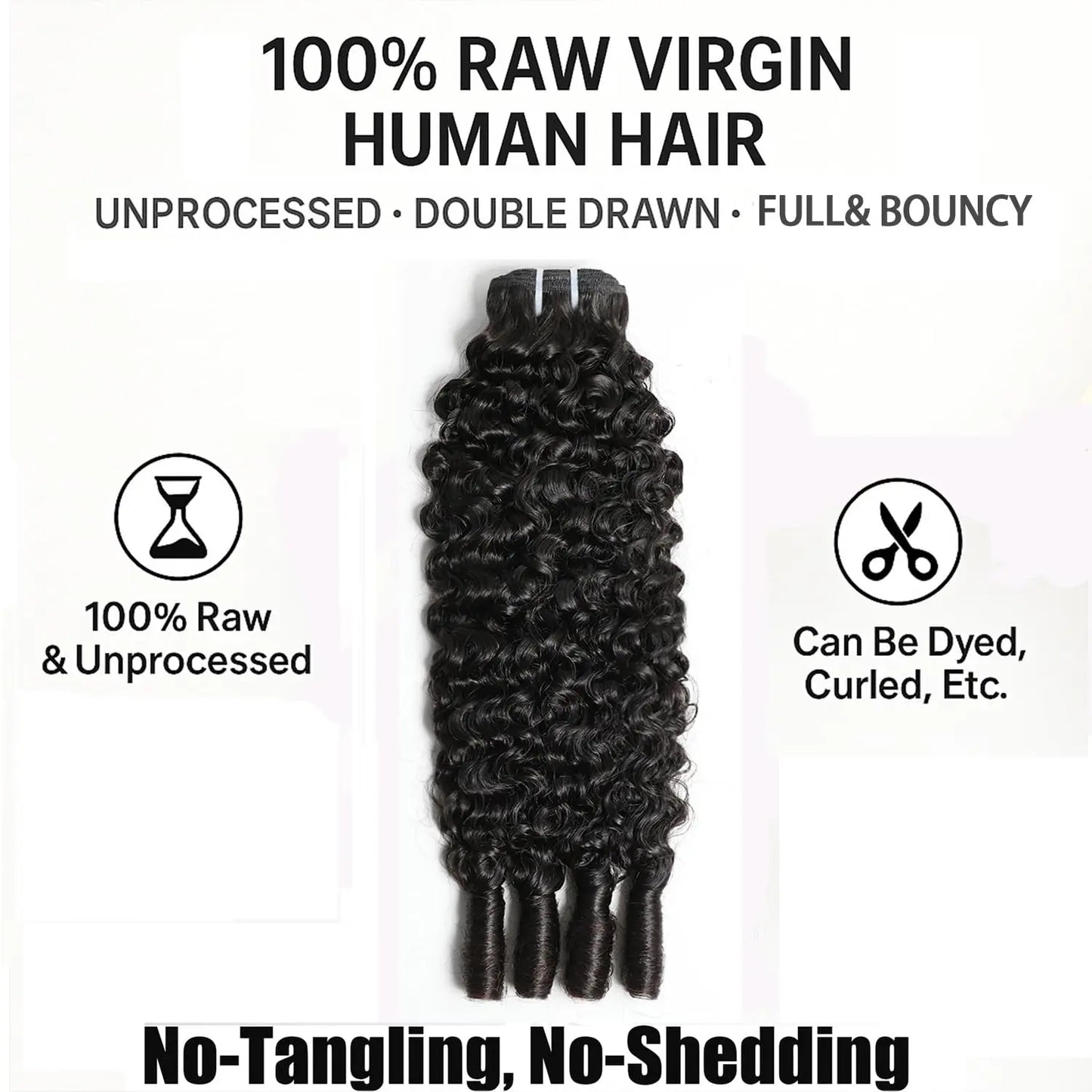 15A Burmese Curly Human Hair Bundles Virgin Hair Burmese Vietnamese Raw Human Hair Extensions 3C4A Spiral Curly Bundles 1/3/4 Pc
