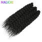Magicae 3Pcs 300Grams 24Inches Ariel Deep Water Twist Crochet Braids Curly Hair Piano Blond P12/16/613 Brown6# Grey 58# Bundles