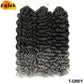 Ombre Brown GoGo Curl Braiding Hair Extensions Burgundy Synthetic Water Wave Crochet Braids For Women 18 22 Inch Red Afro Curls