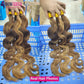 P4/27 Highlight Body Wave Bundles Brazilian Hair Weave Bundles Ombre Honey Brown Colored Human Hair Bundles Remy Hair Extensions