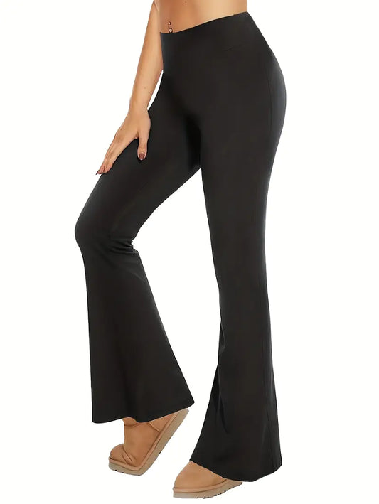 3pcs Butt-Lifting Flare Yoga Pants High Waist, Ultra Stretch, Naked Feel Leggings For Women