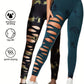 2 Pack Hollow Sexy High Elastic Women's Tie Dye Cutout Tights High Waist Workout Yoga Leggings, Scrunch Butt Lifting Elastic Pants, Tummy Control Butt Lifting Workout Yoga Athletic Pants